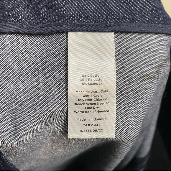 NWOT Talbots Chatham Slim Ankle Pants - Redefined Denim Size 14 - Picture 9 of 10